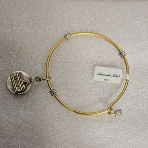 Amanda blue bracelet and charm.